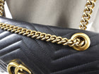 Gucci Marmont Matelasse Black Small Leather Flap Bag