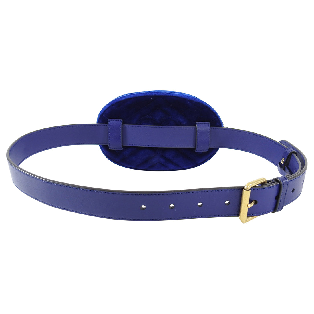 Gucci Velvet Marmont Belt Bag Royal Blue - 85 / 34