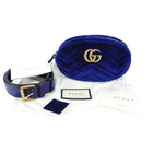 Gucci Velvet Marmont Belt Bag Royal Blue - 85 / 34