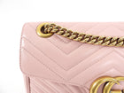 Gucci Marmont Matelasse Small Pink Flap Bag