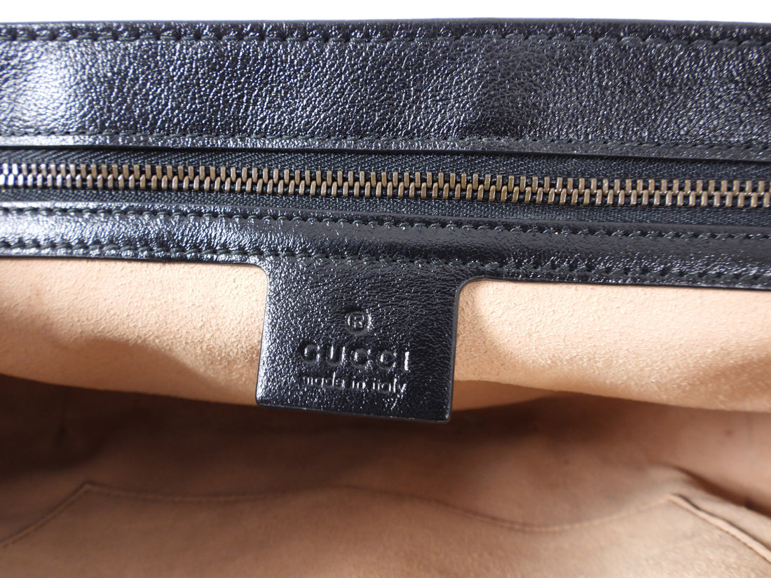 Gucci Marmont Medium Torchon Diagonal Stripe Flap Bag – I MISS YOU VINTAGE
