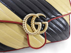 Gucci Marmont Medium Torchon Diagonal Stripe Flap Bag