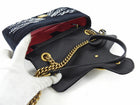 Gucci Black Velvet Marmont Crystal Embellished Small Bag