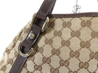 Gucci Brown Monogram Canvas Medium Hobo Shoulder Bag