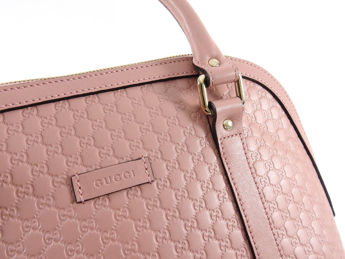 Gucci Micro Guccissima Soft Pink Domed Shoulder Bag
