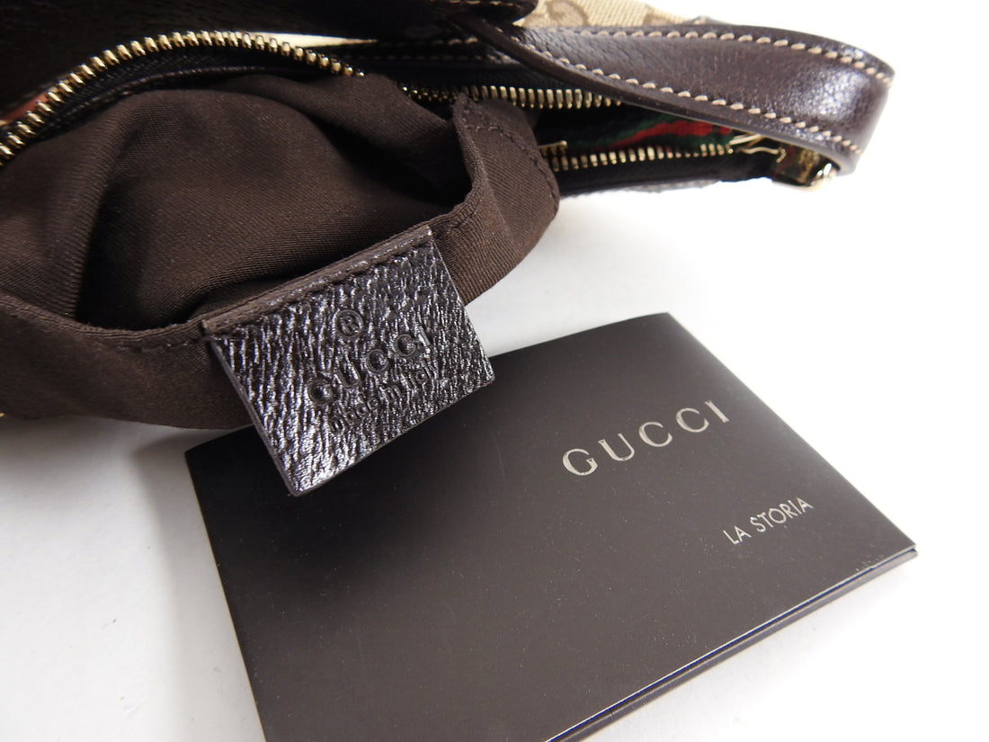 Gucci Small Brown Monogram Princey Hobo Bag