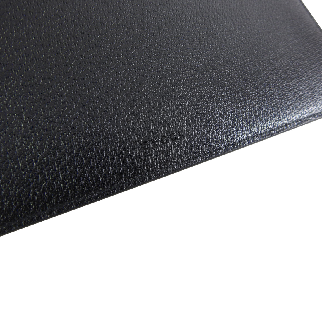 Gucci 2019 Marmont Black Leather GG Portfolio Clutch Bag 