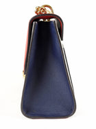 Gucci Supreme GG Monogram Canvas Red and Navy Medium Padlock Bag