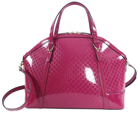 Gucci Pink Microguccissima Patent Leather Dome Bag