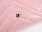 Gucci Pink Matelasse Marmont Long Wallet