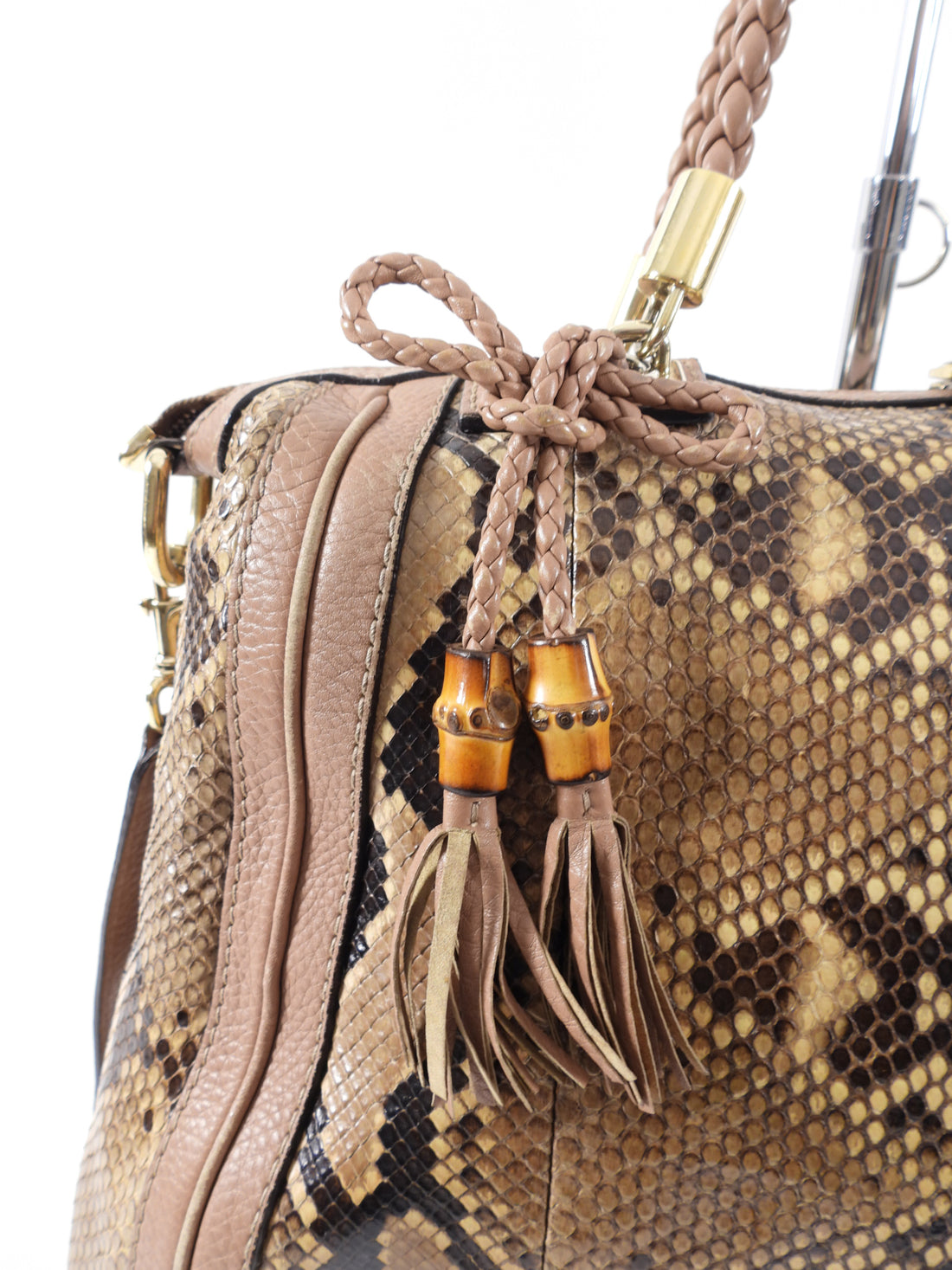 Gucci Python Bella Convertible Tote Bag – I MISS YOU VINTAGE