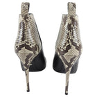 Gucci Python and Leather Pointy Toe Ankle Boots - 40
