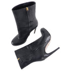 Gucci Black Python 120mm Ankle Boots - 39.5