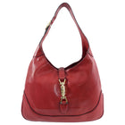 Gucci Red Leather Jackie Hobo Shoulder Bag