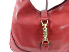 Gucci Red Leather Jackie Hobo Shoulder Bag