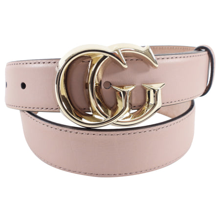 Gucci Porcelain Rose Double G Buckle Belt - 80/32