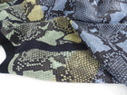 Gucci Blue, Yellow, Green, Python Print Silk Top - S