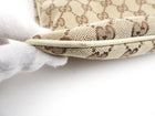 Gucci Brown Monogram Canvas Double G Logo Shoulder Bag
