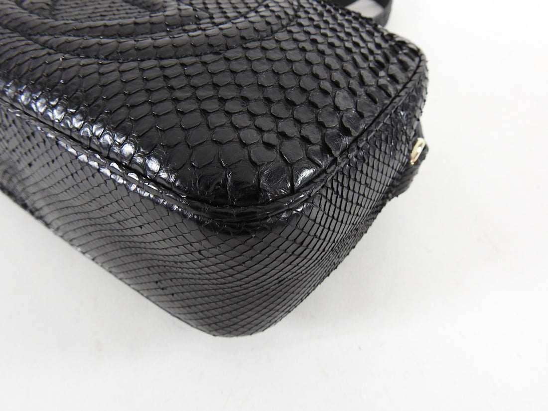 Gucci Black Python Soho Disco Crossbody Bag