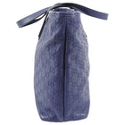 Gucci Guccissima Blue Leather Tote Shopper Bag