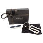 Gucci Sterling Silver Bamboo G Keychain Ring