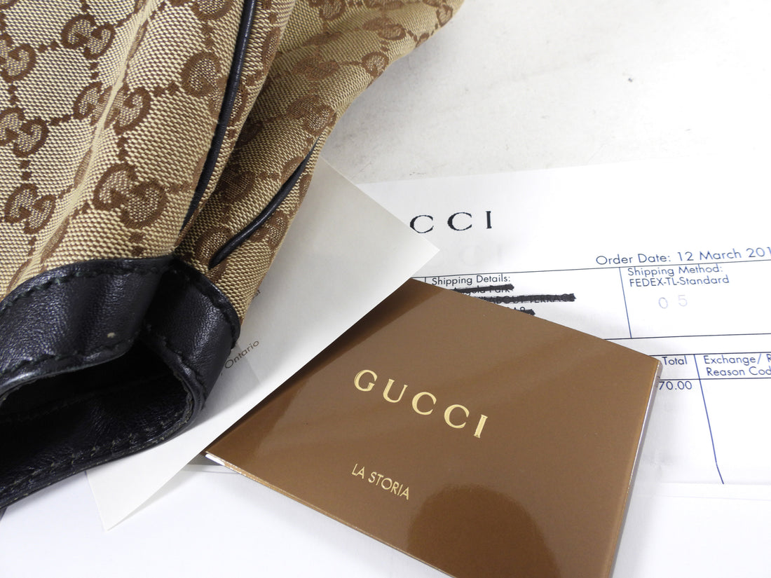 Gucci Monogram Canvas Sukey Large Shoulder Bag
