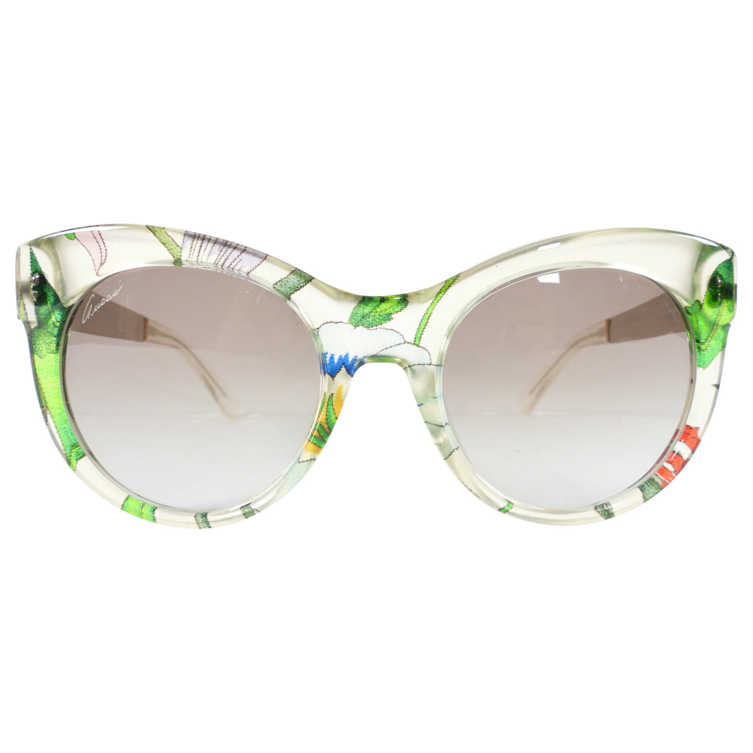 Gucci Clear Floral Sunglasses GG 3740