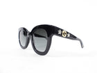 Gucci GG0208S Black Sunglasses with Logo and Stars