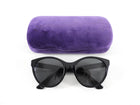 Gucci Black GG0419S Sunglasses with Rhinestone Detail