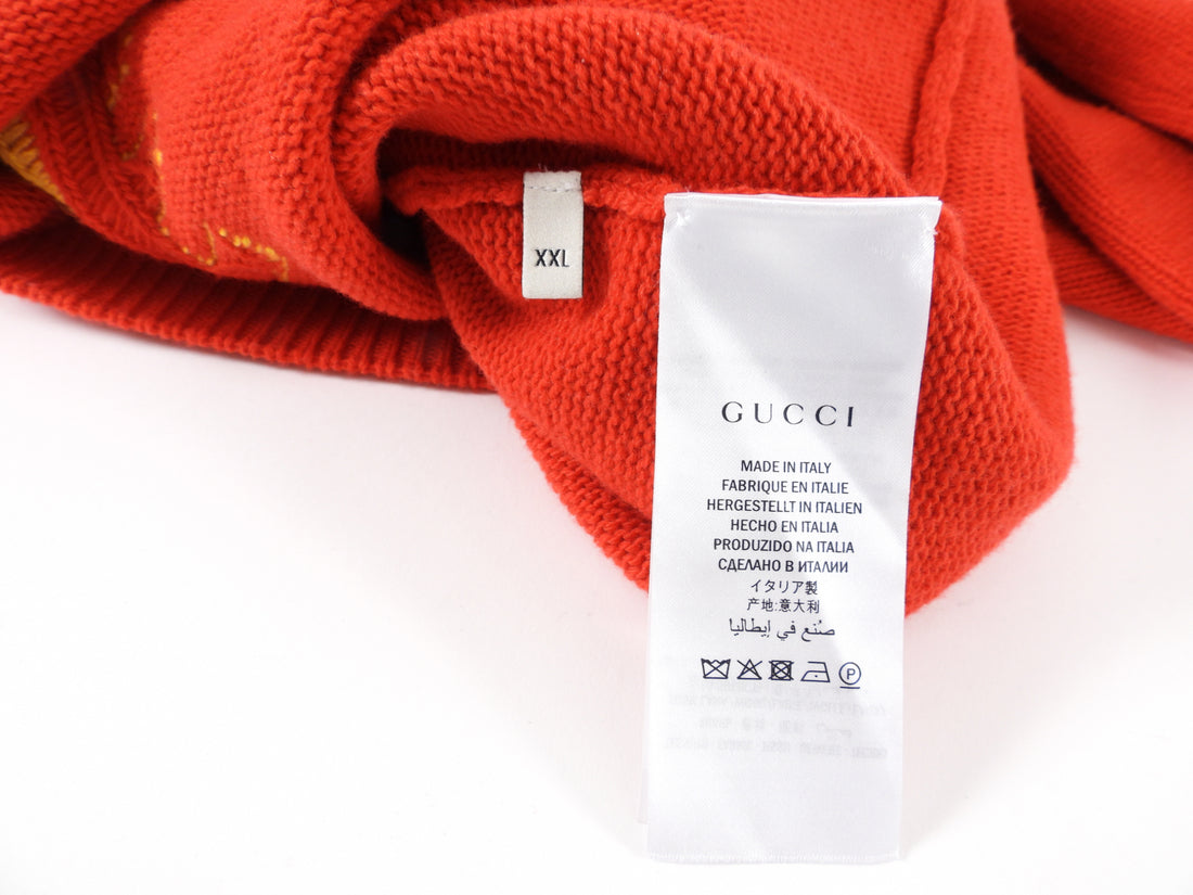 Gucci red clearance loved sweater