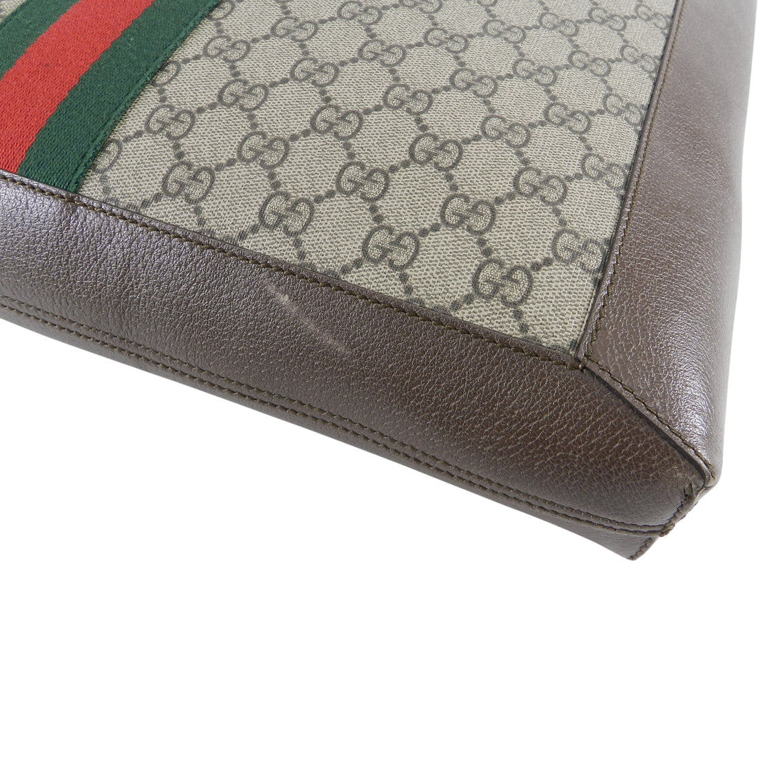 Gucci Ophidia Brown Monogram Soft GG Supreme Large Tote Bag