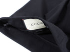 Gucci Black Ruffle Hem Slim Trousers - IT42 / USA 6
