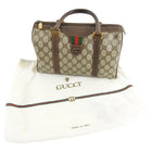 Gucci Vintage 1980’s Brown Monogram Canvas Boston Bag