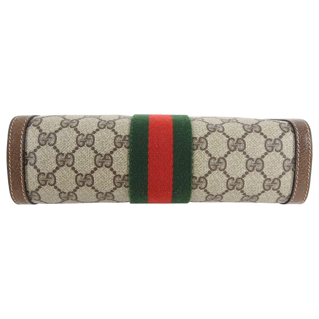 Gucci Vintage 1980’s Monogram Web Stripe Clutch Bag