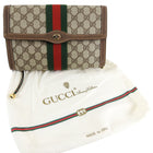 Gucci Vintage 1980’s Brown Monogram Canvas Clutch Bag