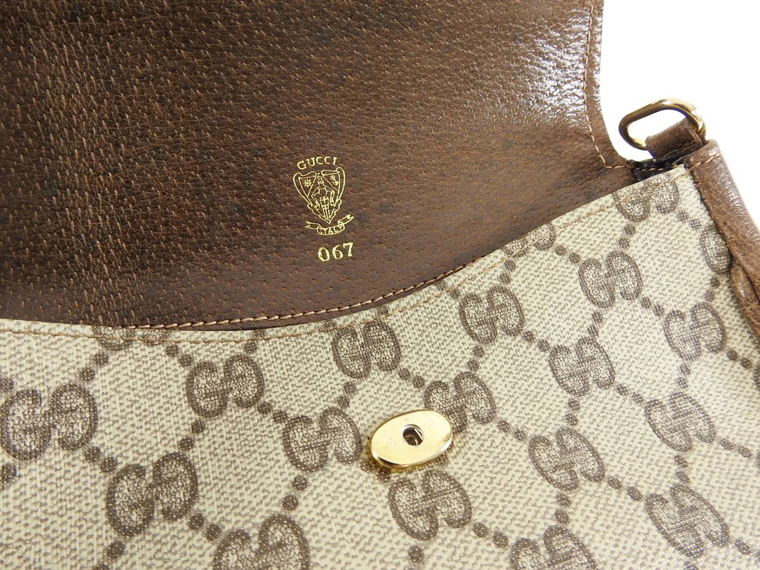 Gucci Vintage 1980’s GG Supreme Monogram Small Crossbody Bag