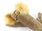 Gucci Vintage Suede and Fox Fur Trim Boots - USA 6