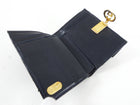 Gucci Vintage 1980’s Blue Monogram French Compact Wallet
