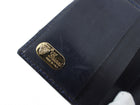 Gucci Vintage 1980’s Blue Monogram French Compact Wallet