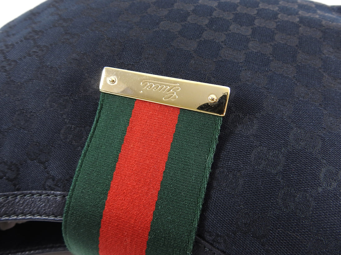 Gucci web hobo discount bag