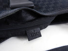 Gucci Black Monogram Canvas Web Stripe Hobo Bag