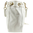 Gucci White Positano Large Leather Tote Bag with Silk Scarf