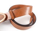Gucci Tan Leather Belt with Wood Buckle - 85 / 34