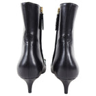 Gucci Zumi Black Leather GG Logo Ankle Boots - 39 / 8.5