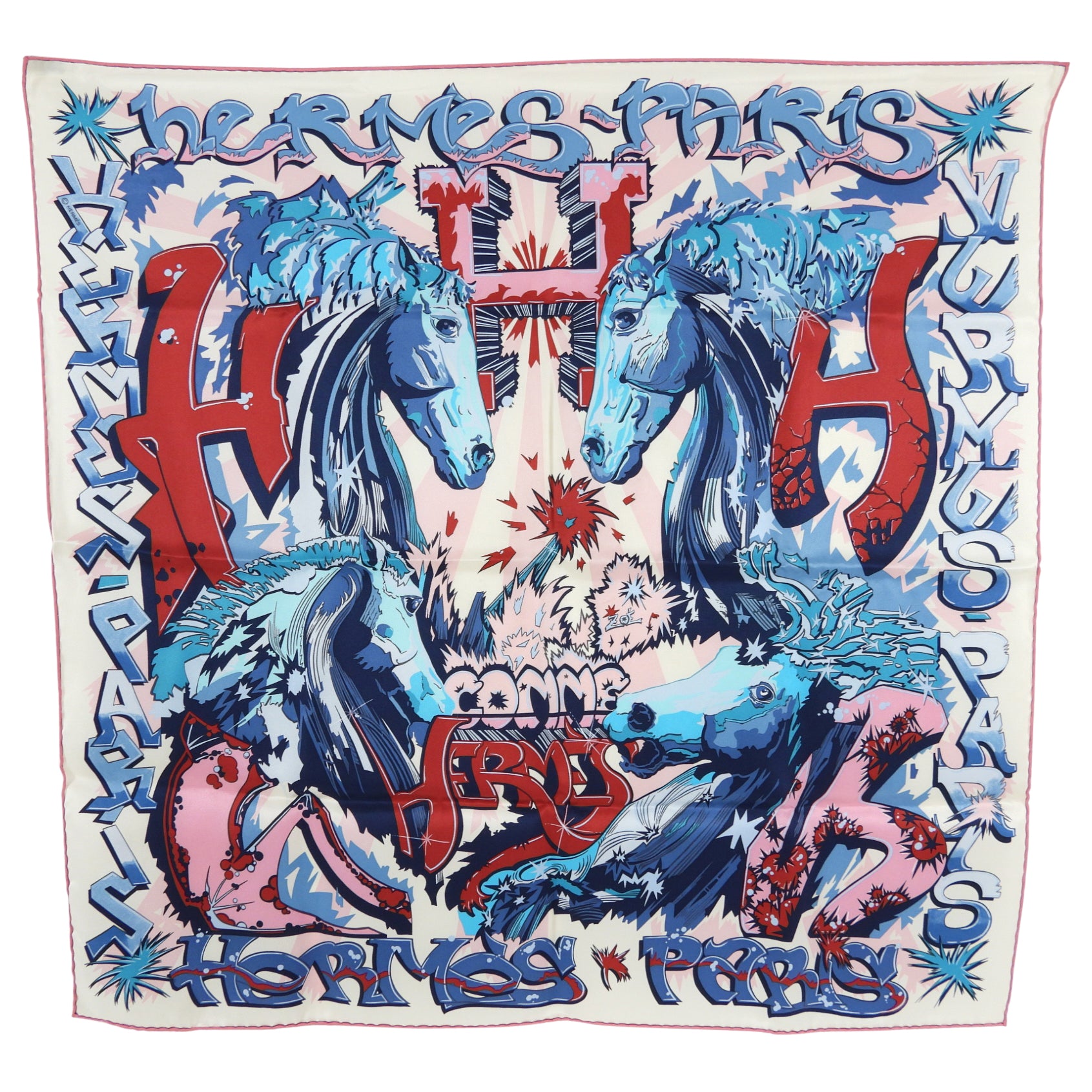 HERMESスカーフ H COMME HISTORIES
