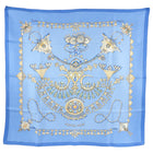 Hermes Parures des Sables Light Blue 90cm Silk Scarf