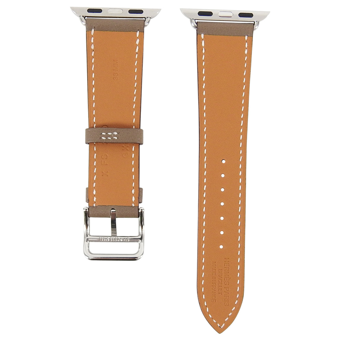 Hermes Apple Watch 38mm Swift Leather Replacement Straps