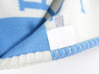Hermes Avalon Blue and White Baby Blanket