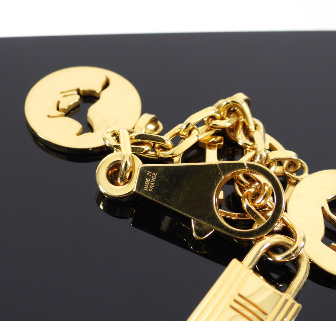 Hermes Gold Plated Breloque Key Holder and Bag Charm - Yoogi's Closet