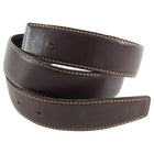 Hermes Dark Brown and Black Leather Belt Strap - 80